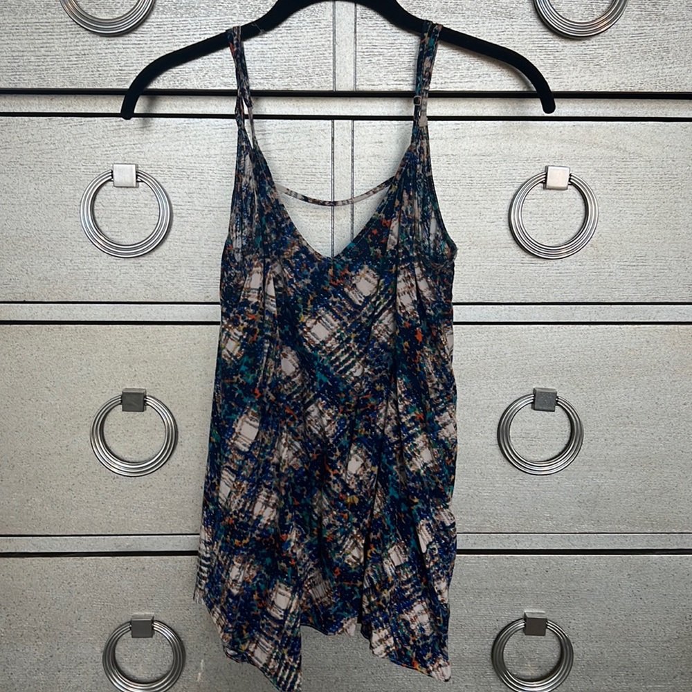 Colorful/tan Mossimo tank top